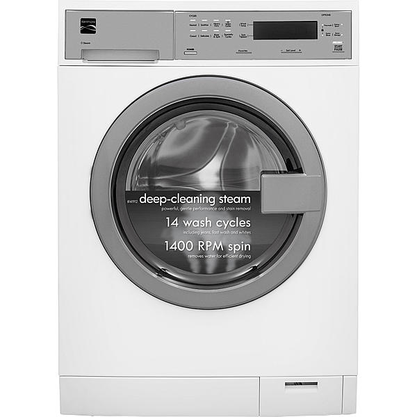 Kenmore 41912 2.4 cu. ft. Compact Front-Load Washer w/ Steam Technology - White for rent.