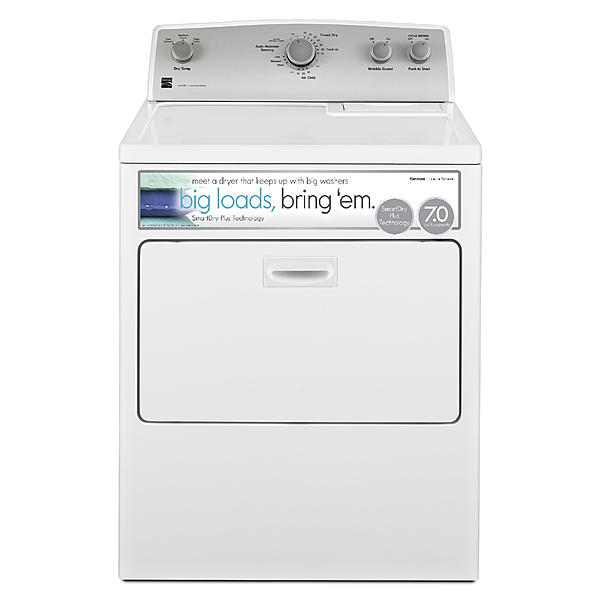 Kenmore 65132 7.0 cu. ft. Electric Dryer w/ SmartDry Plus Technology - White for rent.