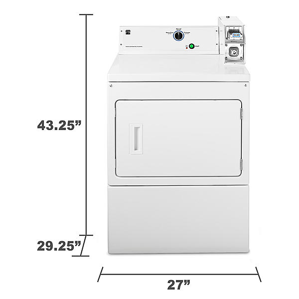 Kenmore 77122 7.4 cu. ft. Coin-Operated Gas Dryer - White for sale.