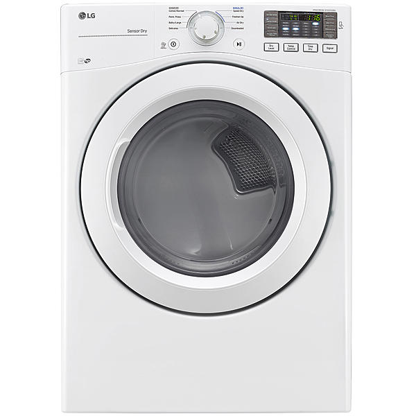LG DLG3181W 7.4 cu. ft. Ultra Large Capacity Front Load Gas Dryer™ w/ Sensor Dry – White for sale.