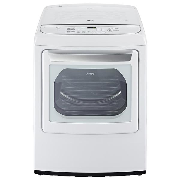 LG DLGY1702W 7.3 cu. ft. Steam Gas Dryer w/ Front Controls - White for rent.