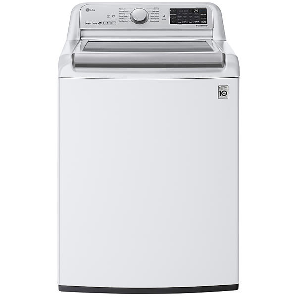 LG WT7800CW 5.5 cu. ft. Smart Wi-Fi Enabled Top Load Washer w/ TurboWash3D™ – White for rent.