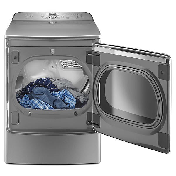 Maytag MEDB955FC 9.2 cu. ft. Front Load Electric Dryer w/ PowerDry System and Extra Moisture Sensor - Chrome Shadow overview.